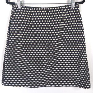 Boden ROMANIA🇷🇴MADE Lined Cotton‎ Blend Mini Skirt Geometric W0091 Size 6R